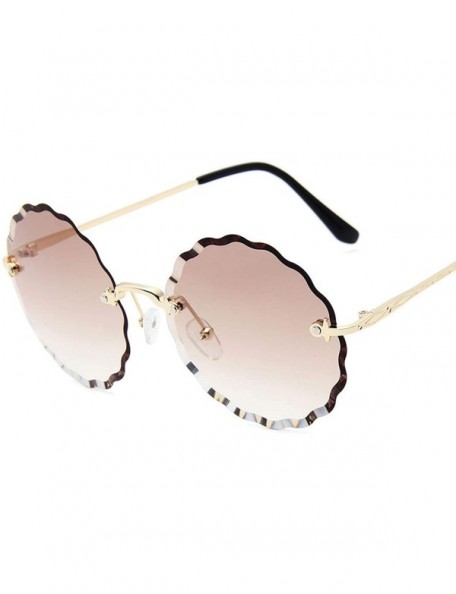 Round RimlWomen Sunglasses 2019 Clear Alloy Frame Vintage Retro Designer Eyeglasses Adult Shades - Blue Pink - CU197Y6USHD $1...