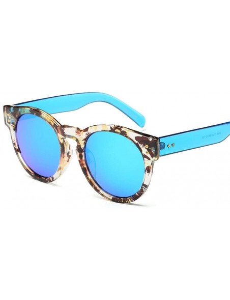 Oversized Luxury Sunglasses Women Brand Designer Steampunk Vintage Hip Hop Glasses 996995Y - Blue - CW185RQOOWH $9.66