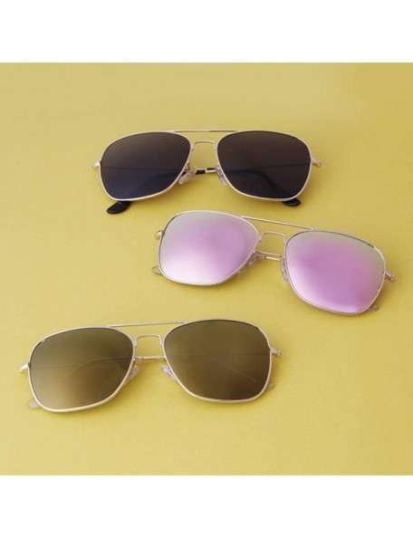 Square Retro Square Sunglasses for Women Men Unisex Vintage Polarized Lens Lightweight Sun Glasses - CN196U683X7 $11.17