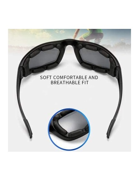 Rectangular Fashion Unisex Women Men Anti-Glare Motorcycle Glasses Cycling Glasses Luxury Accessory (A) - A - CC195N29HOE $10.02