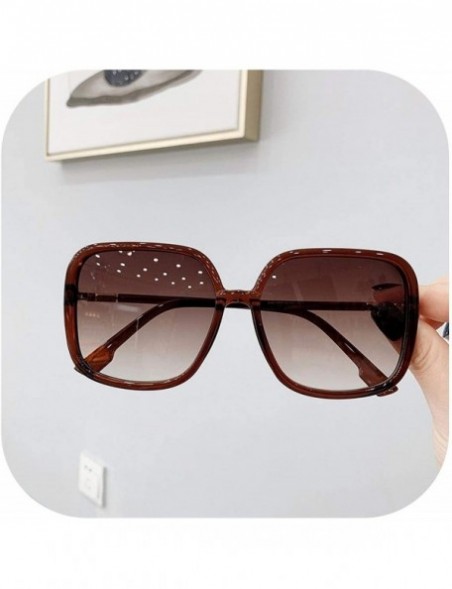 Oversized Sunglasses Women 2019 Square Shades Oversized Gradient Lens Sun Glasses Vintage UV400 Oculos Female Points - CI197Y...