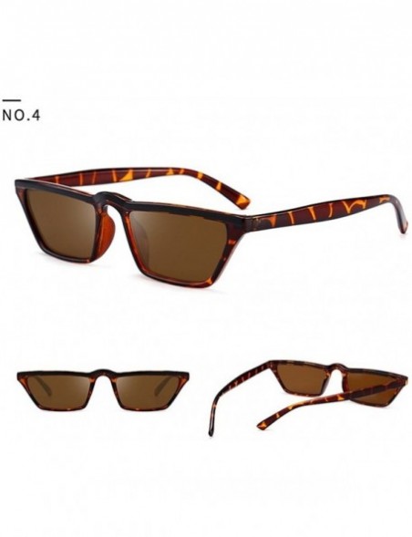 Square Classic Style Sunglasses with Polarized Lenses for Men or Women - Brown - C818C3UGWXZ $9.51