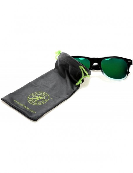 Oval Polarized Modern Venice Horned Rim Sunglasses - Green - CI182ETZ750 $9.77