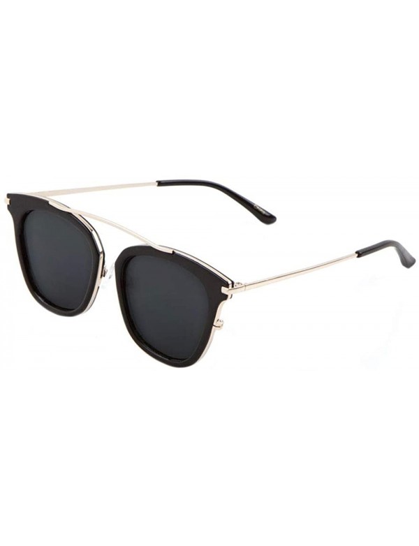 Square Bridgeless Square Lens Geometric Frame Cat Eye Sunglasses - Black - CC1903XY7KS $15.66