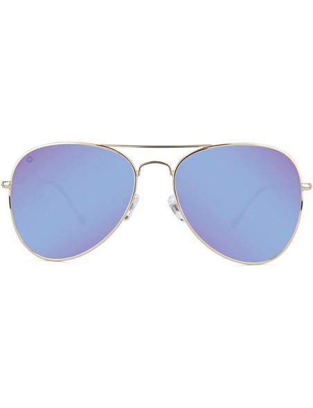 Aviator Mile Highs Polarized Aviator Sunglasses For Men & Women- Full UV400 Protection - Gold / Snow Opal - CA18YZHNS82 $26.53