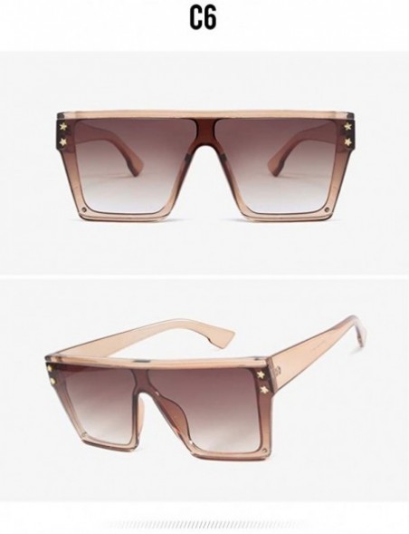 Square Fashion Pentagonal Sunglasses Enhanced protective film against glare - C6 - CJ18TQYEG0E $15.45