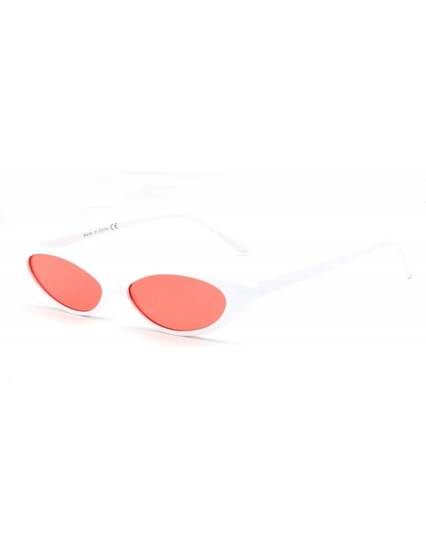 Oval Complete your trendy outfits with these true vintage small oval sunglasses - White - C918WU9TKW2 $19.95