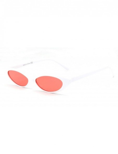 Oval Complete your trendy outfits with these true vintage small oval sunglasses - White - C918WU9TKW2 $19.95