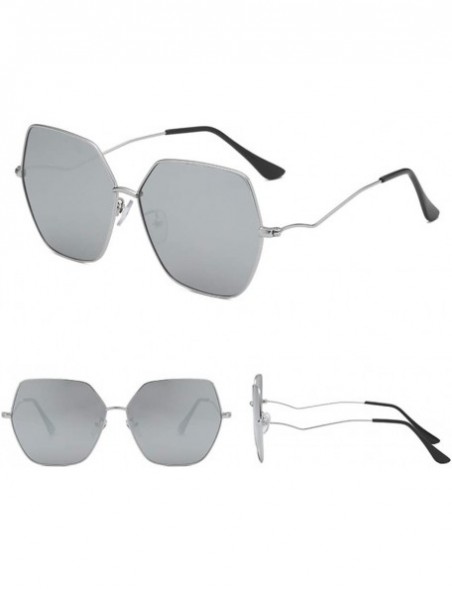 Oversized Irregular Shape Sunglasses - Summer Men Women Fashion Retro Eyewear - G - CZ18S66CWXD $8.85