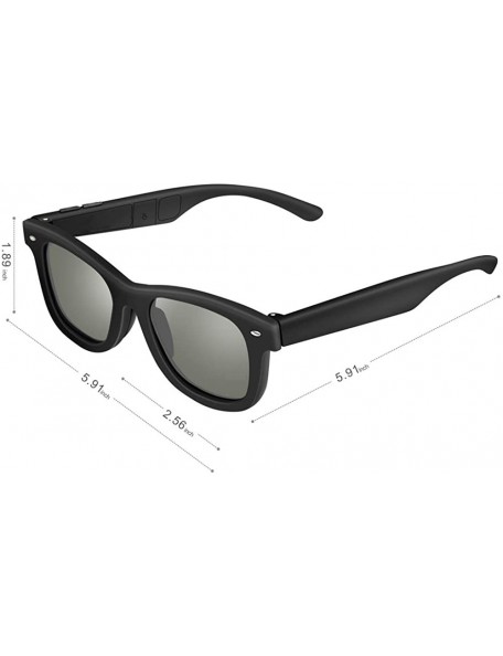 Square Polarized Lens Color Adjustable LCD Sunglasses UV400 Men Women Sun Glasses - Black - C11968KCTT5 $34.32