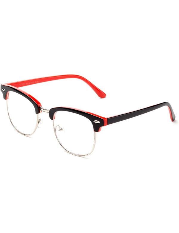 Oval Babo" Slim Oval Style Celebrity Fashionista Pattern Temple Reading Glasses Vintage - Black/Red - CY17AZCL4L6 $7.69