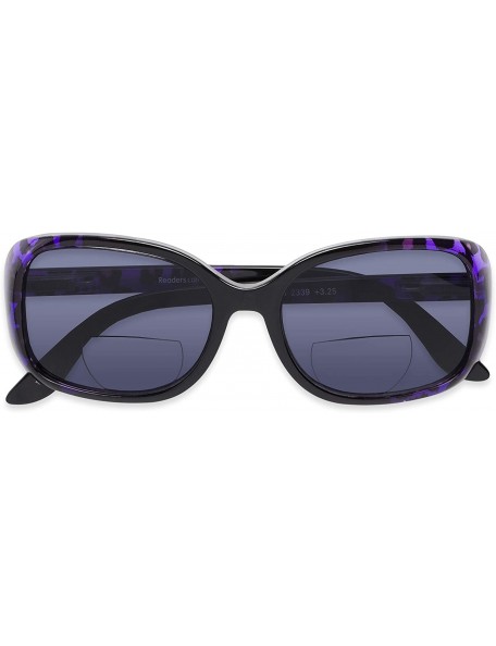 Square Readers.com Sun Reader The Cassia Bifocal Reading Sunglasses Plastic Square Style for Women - CW12IIBZ3JH $22.31