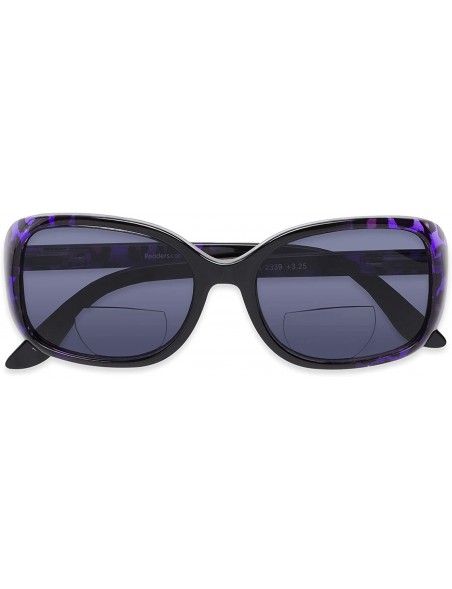 Square Readers.com Sun Reader The Cassia Bifocal Reading Sunglasses Plastic Square Style for Women - CW12IIBZ3JH $22.31