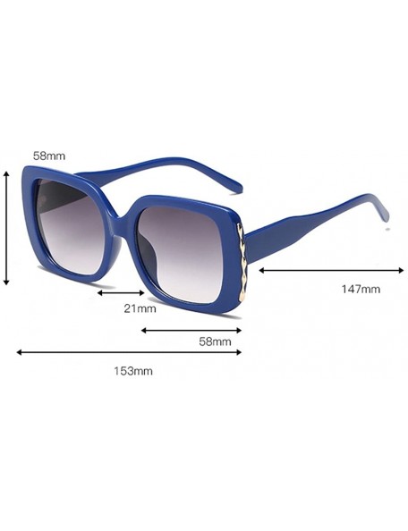 Goggle Sunglasses Multicolor Plastic Polarized Goggles Glasses Eyewear - Blue - CF18QOK868U $12.62