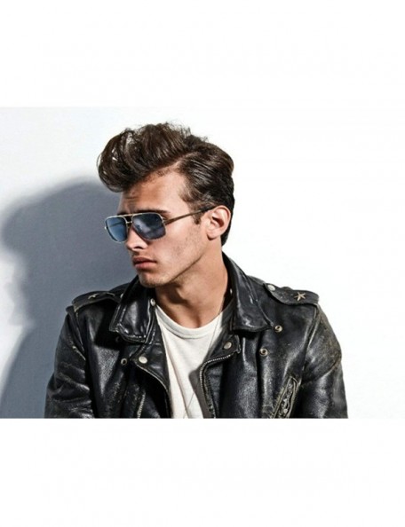 Rectangular Fashion Lady Sunglasses Square Brand Designer Retro Mens Goggle UV400 - C6 - C118RDSANWC $15.77