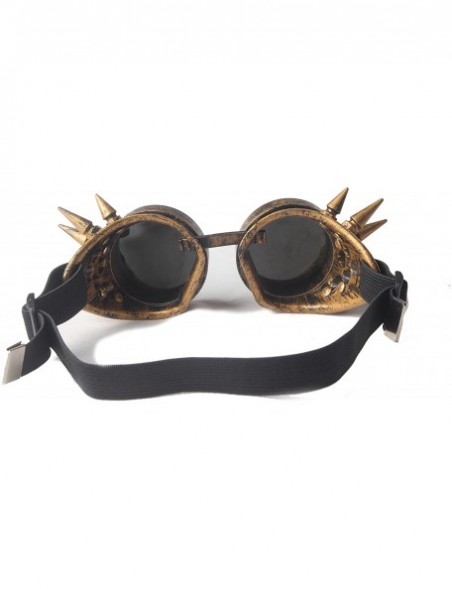 Goggle Spiked Kaleidoscope Glasses Elastic Band Steampunk Goggle Glasses Cosplay - Purple - CZ18SYC5DZA $9.16