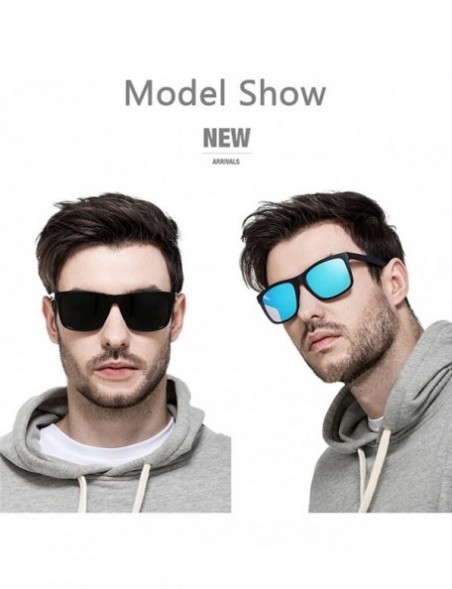 Aviator Polarized Sunglasses for Men TR90 Unbreakable Mens Sunglasses Driving Sun Glasses For Men/Women - CI18G3LR77H $12.46