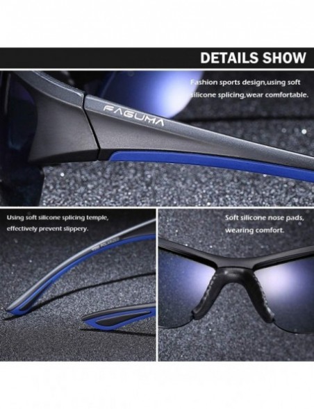 Sport Sports Polarized Sunglasses For Cycling Baseball Driving Fishing Ultralight Frame 100% UV Protection - CE1939EW8Q4 $19.11