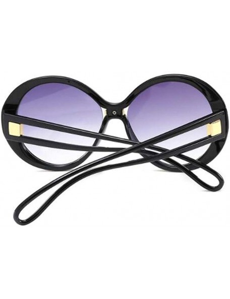 Round Fashion small round frame sunglasses- women's men's two-tone sunglasses - A - C218RUCR6R5 $43.71