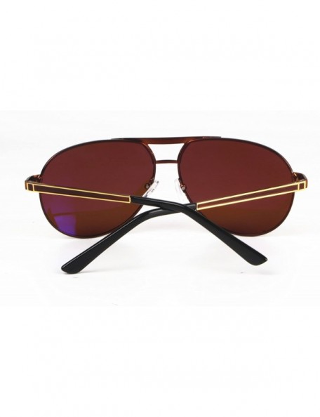 Aviator Style Classic Aviator Sunglasses Polarized 100% UV protection - Gold Brown - CZ1832D6AHW $10.59