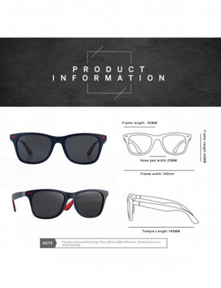 Sport Sunglasses Classic Vintage Square Polarized UV400 Drive Outoodr Sports 4 - 3 - CO18YQTQ9KS $12.39