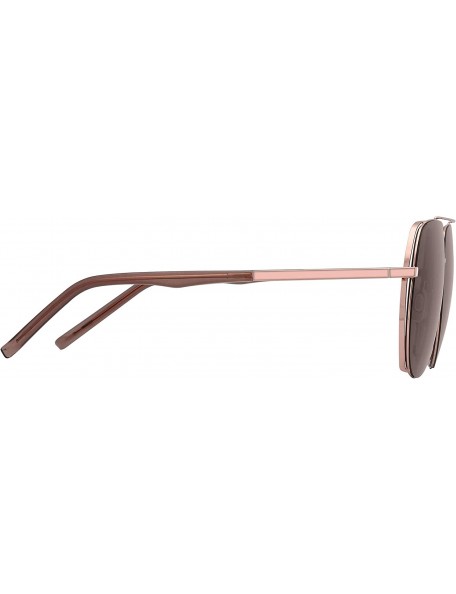 Aviator Aviator Sunglasses - Brown - CD199I2MS7E $36.67