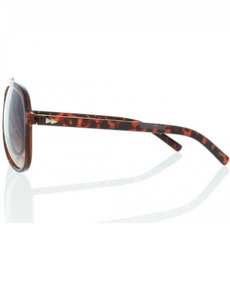 Aviator Tortoise Aviator Sunglasses with Brown Lens 100% UV400 - CQ12MCXQOMR $7.76