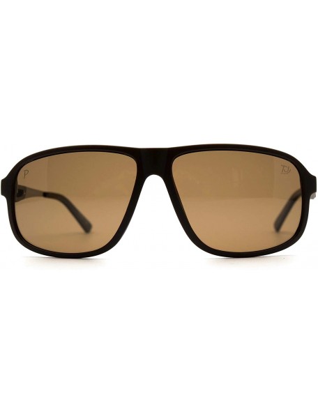 Rectangular p591 Trendy Rectangular Polarized- for Mens 100% UV PROTECTION - Blackmatte-black - CI192TCXOD2 $18.84