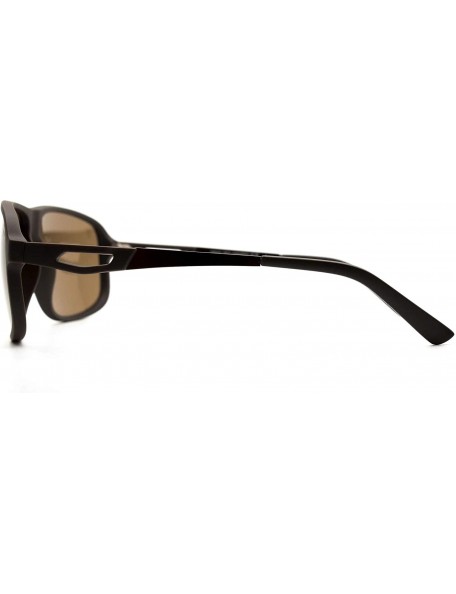 Rectangular p591 Trendy Rectangular Polarized- for Mens 100% UV PROTECTION - Blackmatte-black - CI192TCXOD2 $18.84