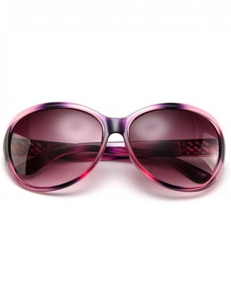 Oval Round Sunglasses Women 2019 Black Oversized Retro Vintage Big Sun Glasses Shades Zonnebril Dames - Point Purple - CR197A...