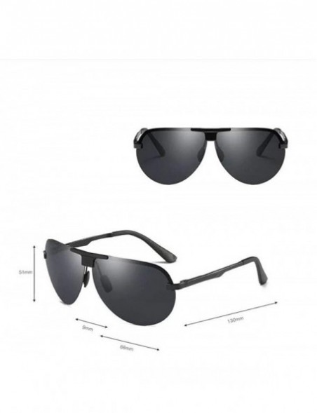 Rectangular Sunglasses Unisex retro Designer Style for men and women polarized uv protection Sun glasses - C818S2KMWQW $9.68