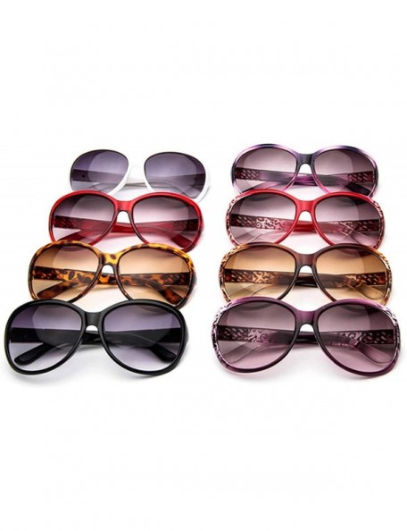 Oval Round Sunglasses Women 2019 Black Oversized Retro Vintage Big Sun Glasses Shades Zonnebril Dames - Point Purple - CR197A...