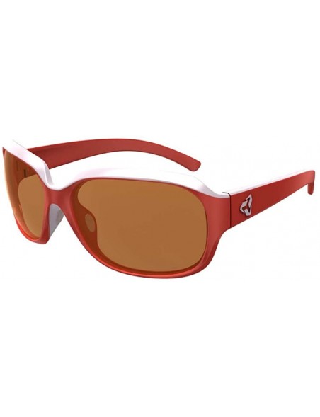 Sport Eyewear Kira Standard Sunglasses - 2-Tone - Red-white/Brown - CZ12E8Y5CHL $38.60