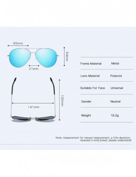 Aviator Sunglasses Men's Polarizing Sunglasses Classic Toad Lens Polarizing Sunglasses Driving - A - CI18Q06UYN7 $27.10