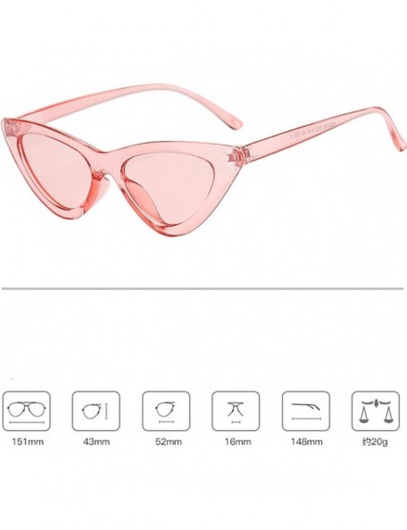 Oversized Unisex Vintage Eye Sunglasses-Retro Eyewear Fashion Radiation Protection - G - C618Q3DMD4O $9.54