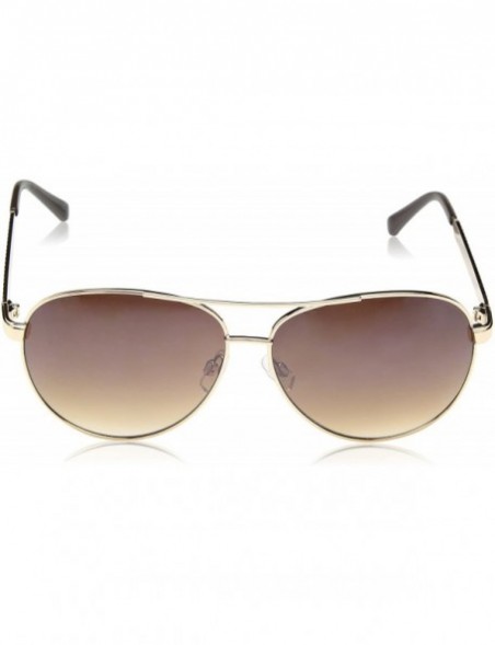 Aviator Men's R1427 Aviator Sunglasses- 62 mm - Gold/Brown - CO129HH0DKF $35.85