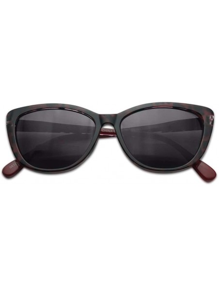 Cat Eye Bi Focal Readers Inspired Prescription Sunglasses - Red Tortoise Frame - CW18OA3OEAR $18.21