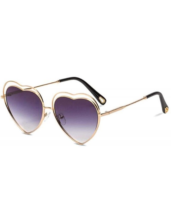 Aviator New sunglasses- fashion ladies 2019 sunglasses love heart sunglasses - D - C518SIWCQOS $36.33