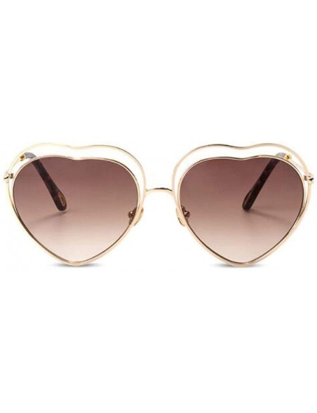 Aviator New sunglasses- fashion ladies 2019 sunglasses love heart sunglasses - D - C518SIWCQOS $36.33