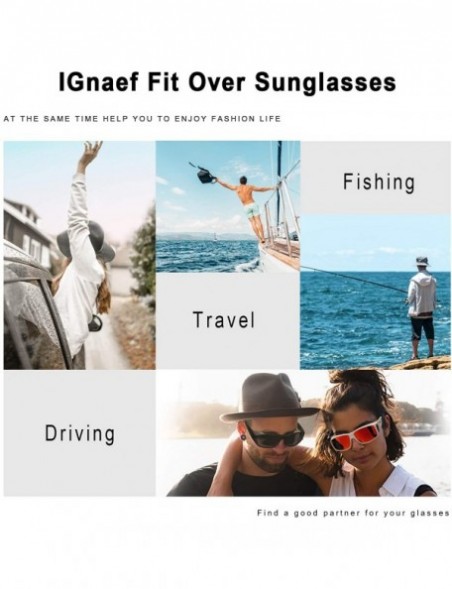 Rectangular Fit Over Glasses Sunglasses HD Polarized Lenses - Wrap Around Sunglasses Wear Over Regular Glasses UV Protection ...