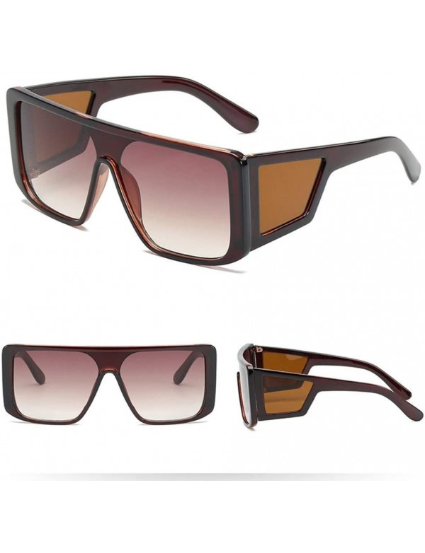 Wekity Square Sunglasses Polarized Uv Protection Trendy Designer Sun Glasses Men Women clear