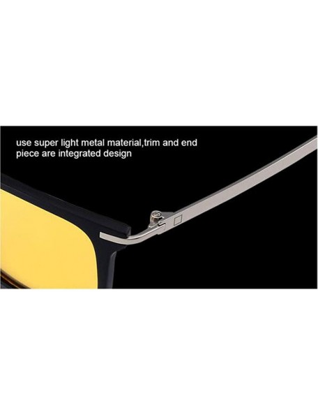 Aviator Fashion stainless steel frame glasses- good personality with polarized sunglasses - A - C518RY6LX4E $40.97