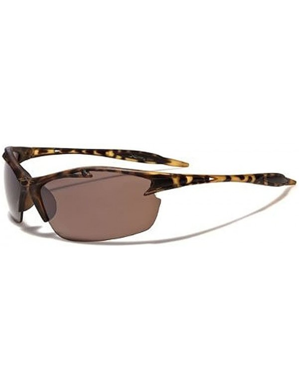 Semi-rimless NEW MENS BASEBALL RIDING BIKING SUNGLASSES XL3674 - Tortoise - CR11EHWWHDH $11.42