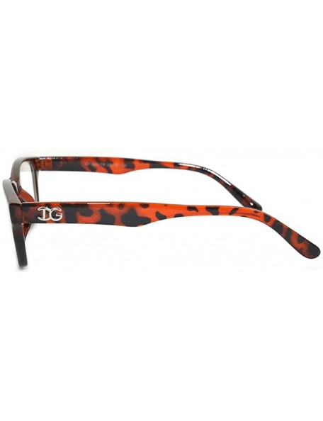 Square "Fashionista" Unisex Squared Fashion Clear Lens Glasses - Tortoise V2 - CB11KVBCNC3 $7.82