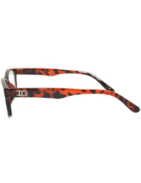 Square "Fashionista" Unisex Squared Fashion Clear Lens Glasses - Tortoise V2 - CB11KVBCNC3 $7.82