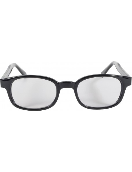 Goggle Original KD's Biker Sunglasses (Black Frame/Clear Lens) - Black Frame/Clear Lens - CK112W4C5ZH $10.22