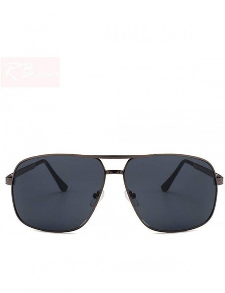 Aviator 2019 Vintage Pilot Sunglasses Women/Men Brand Designer Sun Glasses Black Gray - Black Gray - CA18Y6S2DZO $9.22