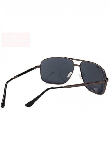 Aviator 2019 Vintage Pilot Sunglasses Women/Men Brand Designer Sun Glasses Black Gray - Black Gray - CA18Y6S2DZO $9.22