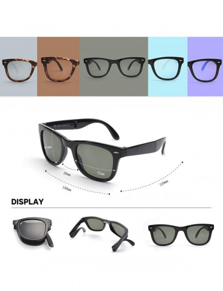 Aviator Easy Carry Polarized Mini Folding Sunglasses—Perfect for Putting in the Pocket-Car and Bag - C018GMX5HXX $23.02