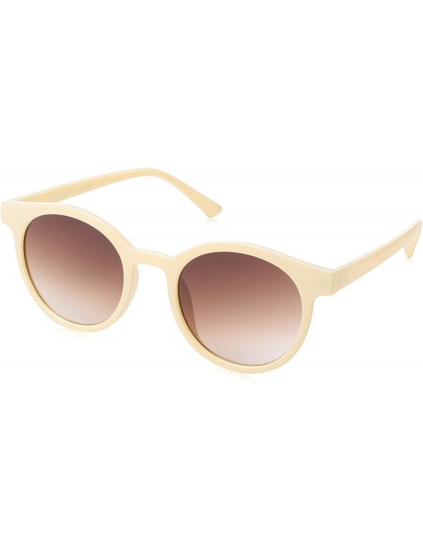 Round Low Key Round Sunglasses - Beige - CY18NIRAX0K $15.01